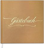 Fondlife Hochzeits-Gästebuch 100 Seiten,Hardcover Gästebuch,Hochwertiges Papier,Vintage Guest-Book für die Hochzeit,Taufe oder den Geburtstag,Hochzeits-Buch,Hochzeits-Album