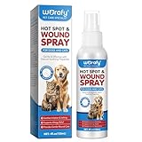 CiAIplw Haustier Wundspray, Wundpflege für Hunde & Katzen, Regeneration der Haut bei Wunden, Entzündungen und Irritationen, Narben- und Wundspray gegen Juckreiz & Kratzen, 120ML