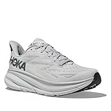 HOKA Schuhe Clifton 9 TG 49 1/3 Code 1127895-NCSW, Weiß Grau Schwarz, 49 1/3 EU