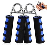 Handmuskeltrainer im 2er Set, Fingerhantel mit Schaumstoffgriffen, Blau Gripper Für Kraft- und Kletterübungen, zur Verbesserung von Handgelenk- und Griffstärke, ca. 25kg Widerstand