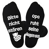 Jeasona Opa Socken Anti-Rutsch Herren 43-46 Opa Geschenke Geburtstag Vatertag von Enkel Enkelin Opa Geschenke für Männer Weihnachten Geschenk von Enkelkinder