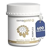 Senagold Schüßler Salze Komplex Nr.1-12 - 400 Tabletten - alle 12 Schüßler Salze in einer Tablette - einfache Anwendung - glutenfrei - hergestellt nach homöopathischem Arzneibuch (HAB)