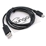 USB Datenkabel passend für Ravensburger TipToi WLAN (00036), TipToi 1. Generation (500), TipToi 2. Generation (700), TipToi 3. Generation (801) Stift 1m Lade Kabel mit mungoo Displayputztuch
