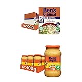 Ben's Original - Multipack - Langkorn Reis, 10 Minuten Kochbeutel (12 x 500g) I Sauce Cremiges Curry (6 x 400g), 18 Packungen (12 x 500g I 6 x 400g)