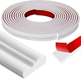 6.1M x 40MM Leisten Selbstklebend Wand Deko - Wandleistenleiste - Selbstklebende Verkleidungsleiste Zierleisten Weiß, Spiegelrahmen Schranktür Home Decoration
