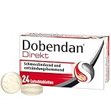 DOBENDAN Direkt Lutschtabletten bei starken Halsschmerzen & Schluckbeschwerden 24 St.