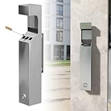 YUZDNM Wandaschenbecher – Aschenbecher aus Edelstahl, für den Außenbereich von Büros, Restaurants und Bars