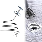 Abfluss-Haarverstopfungsentferner, 4-Krallen-Greiferspirale, flexibel, robust, Rohrentferner, Abflussentferner, für Badezimmer, Küche, Rohrleitung, Waschbecken, Dusche, WC, Badewanne