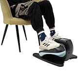 Fyssnn Untertisch Ellipsentrainer für Zuhause Elektrischer Pedaltrainer mit Fernbedienung & LCD-Display - 5 Geschwindigkeiten & 3 Modi - Beinpresse für Zuhause, Büro, Rehabilitation (Blau)