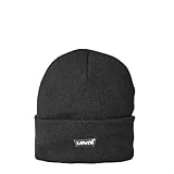 Levi's Unisex Kinder Kids Beanie Hut, Schwarz, Einheitsgröße