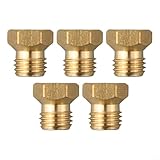 Gettimore 6 x Flüssiggasherdkopfdüse 50/50/65/65/87/87 für LPG-Gas-Warmwasserbereiter, Düse, Ofenheizung, Propan-Einspritzung, Umwandlung