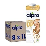 Alpro Kinderhaferdrink – 100 Prozent pflanzlich – Von Natur aus laktosefrei und zuckerarm – Proteinquelle mit Calcium und Vitaminen – 8 x 1 L