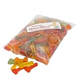 Deine Naschbox | Fruchtgummi Willis | 500g Nachfüllbeutel | Minimale Verpackung 100% recyclebar - Großpackung für die Candybar - Geschenk - Party Gag