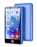 AGXOV 144GB MP3 Player mit WLAN & Bluetooth, 4.02 Zoll Touchscreen Musik Player, Android MP4 Player mit Spotify, Amazon Music, Deezer, FM-Radio, Sprachrecorder, E-Book-Reader (Blau)