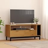 WRJENFSC TV-Schrank FLAM 110x40x50 cm Massivholz Kiefer Fernseher Schrank Tv Ständer Tv Board Hängend Fernsehtisch Hoch für Schlafzimmer Inneres Flur Wohnstube