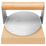 Smash Burgerpresse Edelstahl, Burger Smasher mit 100 Blätter Backpapier, Smash Burger für Hamburgerpresse, Flat Top Grill und Squeeze Grease