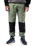CALBOUNT Jungen Wanderhose Kinder Wasserdicht Trekkinghose Elastische Taille Outdoorhose Grün 150