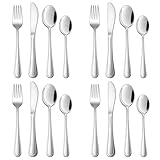 Joyfair Kinderbesteck, Edelstahl Kleiner Kinderbesteck 16er Set, Kinder Besteck Set für Jungen/Mädchen, Kleinkinder Löffel Messer Gabel Set ab 3 Jahre, Ungiftig & Gesund, Spülmaschinenfest