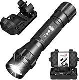 UltraFire Taktische Taschenlampe mit Holster für Dienstgürtel, 1000 Lumen Einzelmodus LED Taschenlampe mit Halter Tasche, Polizei Taschenlampen für Strafverfolgung, T1 PRO