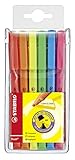 STABILO - Textmarker - flash - 6er Pack - mit 6 verschiedenen Farben