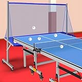 Tischtennis-Trainingsnetz mit Ballsammler und Rolle für professionelle Übungseinheiten