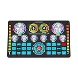 JVDDI Q7 Live-Soundkarte for PC, Mobiltelefon, HiFi-Mixer, Aufnahme-Gesangsausrüstung, Set for Live-Übertragung und Aufnahme, Soundkarte
