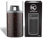Kitchen&CO. Kaffeedose mit Vakuumdeckel, Luftdichte Aufbewahrung, Vorratsdose luftdicht, Kaffeedose aus Glas, BPA-frei, Borosilikatglas Behälter, nachhaltige Aufbewahrung, (2000 ml)