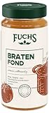Fuchs Gewürze - Braten Fond, optimale Saucenbasis für Braten, Ohne Geschmacksverstärker, Farbstoffe oder Palmfett, Gluten- und laktosefrei, 400 ml im wiederverschließbaren Glas