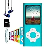 Hotechs MP3-Player/MP4-Player, MP3-Player mit 32 GB Speicherkarte, schlankes Design, digitales LCD-Display, 4,6 cm (1,8 Zoll) Display, FM-Radio