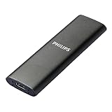 Philips Externe Portable SSD 500 GB - Ultra Slim SATA Ultra Speed USB-C, Lesegeschwindigkeit bis zu 540 MB/s, Aluminium