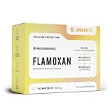 Flamoxan Longevity Nahrungsergänzung by Microbionic | 60 Kapseln mit GlyNAC, Bromelain und Boswelliasäuren | Zellschutz-Komplex zur Optimierung des gesunden Zellstoffwechsels
