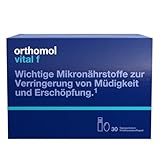 Orthomol Vital f - Mikronährstoffe für Frauen - bei Müdigkeit und Erschöpfung - mit B-Vitaminen, Omega-3-Fettsäuren und Magnesium - Trinkampullen/Kapseln à 30 x Tagesportionen