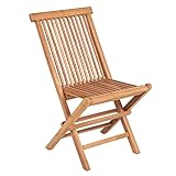 riess-ambiente.de Massiver Gartenstuhl Empire Teak aus wetterfestem Teakholz klappbar Hochlehner Outdoor Stuhl Garten Klappstuhl Holz-Klappstuhl Holzstuhl Natur