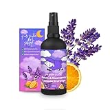 Kissenspray 100ml Bio Lavendel-Orange – Natürlicher Duft mit ätherischen Ölen für Kissen, Bett, Schrank & Raum – Ideal für Yoga, Entspannung, Konzentration & Wäsche