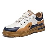 Smart Casual Lederschuhe für Herren, Laufschuhe, niedrige Taille, Sport-Sneaker, rutschfest, athletisch, Fitnessstudio, Workout, Fitness, Sneaker, Outdoor, Walking, Sneaker, Trekking, Wanderschuhe, C