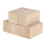 IPOTCH 5 Stück Balsaholz Blöcke - Holz Würfel für Handwerk Basteln - 30x30x80mm