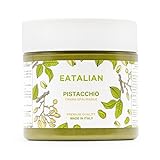 EATALIAN by AMZ BETTER Streichbare Pistaziencreme, Brotaufstrich, Protein, Pistazien creme Made in Italy, süßer Geschmack, Ideal für Brot und zum Füllen von Kuchen, 200 g