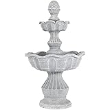 STILISTA Gartenbrunnen Modell Athene Steinoptik 50 x 48 x 85 cm Springbrunnen inkl. Pumpe