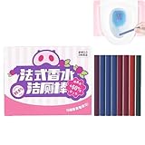 Sciasi Toilet Cleaning Sticks, 8Pcs Cleaning Perfume Stick, Multi-Functional Concentrated Long-Lasting Clean Agent Tablets Block, Deodorizing Freshnes (1)