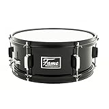 Fame First Step Snare Drum, 13'x5,5', Piano Black, Mischholz Kessel, Aluminium Hardware, Stahl Spannreifen, 6 Spannschrauben, Ideal für Anfänger und Musikschulen'