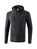 Erima Herren Basic Fleecejacke, Schwarz Melange, L