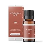 MINERALS & ME® Jod Tropfen – hochdosiert & vegan – für Kinder ab 6 Jahren & Erwachsene – 75–150 µg Jod pro Tagesdosis – für Schilddrüse¹, Energiestoffwechsel & kognitive Funktion – 1 Jahresvorrat