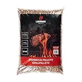 LANDMANN Grillpellets Kirsche 10kg | Für die besonders rauchige Note | Für Smoker, Pellet- und Holzkohlegrills & Pizzaöfen geeignet | Geringer Verbrauch | Ideal auch für Räucherboxen [Braun]