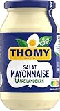 THOMY Salat Mayonnaise, Mayonnaise Salatdressing, Vegetarische, 500 ml Glas, 1er Pack (1 x 500ml)