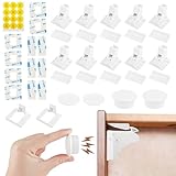 Kindersicherung Schrank, Magnetische Kindersicherung Schrank 10stk Schlösser mit 2stk Schlüssel, Kindersicherung Schubladen, Unsichtbare Kindersicherung, Schranksicherung Unsichtbar, Weiß