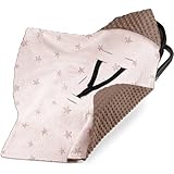 Bearmoss Einschlagdecke Babyschale Decke Kinderwagen Kinderwagen und Kindersitze universal Baby Babydecke für Buggy Autositz Ganzjahresdecke 90x90cm (Rosa Pentagramm)