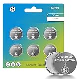 CR2430 3V-Batterien,CR 2430 3 Volt Knopfzelle Lithium-Batterie für Volvo Schlüsselanhänger, Auto-Fernbedienung, Uhr, Taschenrechner（6Stück）