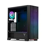 YEYIAN Phoenix ATX Mid Tower Gaming-PC-Gehäuse, mit Eisen-Netz-Panel, 170 mm CPU-Kühler, 400 mm VGA-Länge Computergehäuse