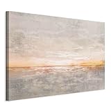 murando - Akustikbild Meer Sonnenuntergang Bilder Akustikschaum Hochleistungsschallabsorber Schallschutz Leinwand 1 tlg Wandbild Raumakustik Schalldämmung Landschaft Panorama