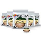 Tassimo Kapseln Jacobs Typ Latte Macchiato Classico, 5 x 8 Pads, 40 Kaffeekapseln